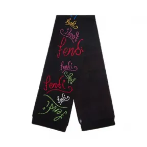 芬迪/Fendi 黑色针织围巾-FENDI芬迪中国官网 FXS124AGIZF0QA1-8056867500582