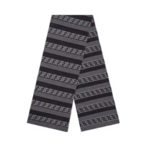 芬迪/Fendi 黑色羊毛围巾-FENDI芬迪中国官网 FXS124AH84F13C0-8056867235613