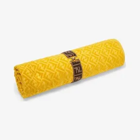 芬迪/Fendi 沙滩巾_黄色棉质沙滩巾 FXT002 A6P AF15B6