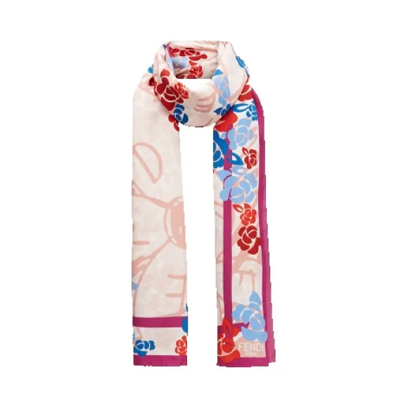 芬迪/Fendi 粉色女士STOLA围巾 FXT085 8NA F02XB