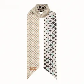 芬迪/Fendi FLOWERS MAXI绑带_拼色真丝细丝带 FXT121 A6N YF0QB9