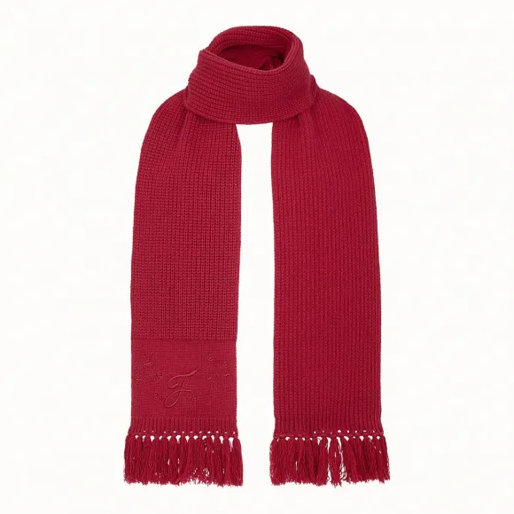 芬迪/Fendi FASHION SHOW围巾_红色羊绒围巾 FXT254 A56 XF0GXR