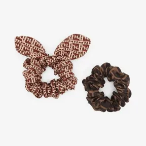 芬迪/Fendi 粉红色桑蚕丝松紧发带双件套 FXT268-ADNG-F0QD1