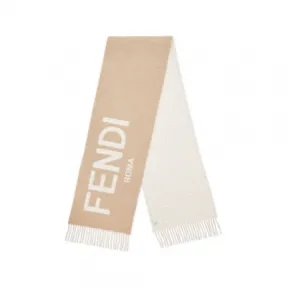 芬迪/Fendi Fendi围巾-米色羊毛和羊绒围巾-女士围巾和丝巾 FXT334AHR1F0QB9 8054321986415