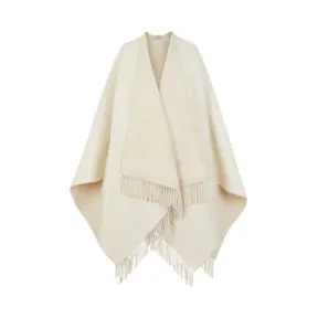 芬迪/Fendi 白色羊毛和羊绒斗篷KARL斗篷-FENDI芬迪中国官网 FXX715AHRFF1ENO-8056867505044