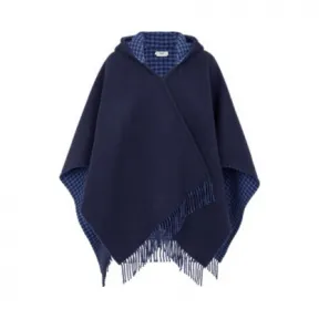 芬迪/Fendi 蓝色羊绒和羊毛斗篷-FENDI芬迪中国官网 FXX722AHR1F0V6W-8056867848264