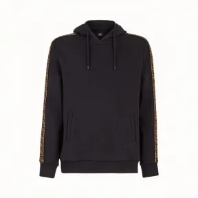 芬迪/Fendi 运动衫_黑色羊毛和棉质运动衫 FY0870 A1E GF0QA1