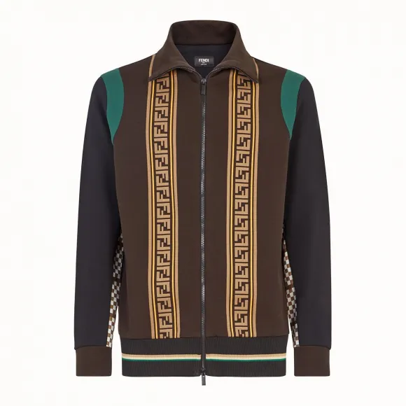 芬迪/Fendi 夹克_棕色棉质夹克 FY0960 A6Z YF0YT3