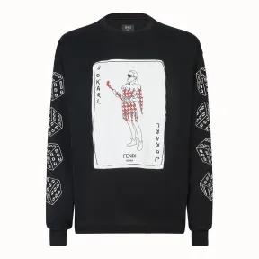 芬迪/Fendi T恤_黑色棉质T恤 FY0971 A6Z PF0QA1