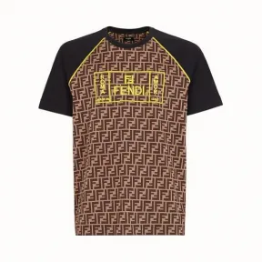 芬迪/Fendi T恤_黑色棉质针织T恤 FY0980 A87 DF0JNH