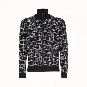 芬迪/Fendi 开衫_黑色布料开衫 FZC106 A8B IF05O1