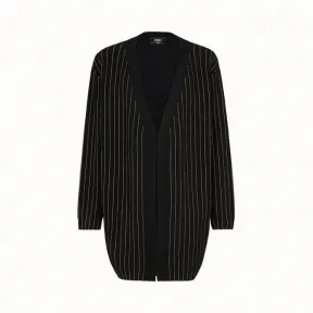 芬迪/Fendi 黑色羊绒开衫 FZC109A936F0QA1