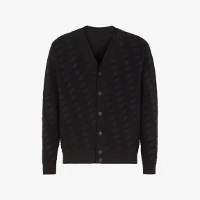 芬迪/Fendi 开衫-黑色人造丝开衫-男士针织衫 FZC491AMBUF0QA1 8056582363035