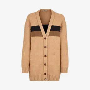 芬迪/Fendi 米色棉质开衫 FZC619ABWFF1AKR