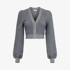 芬迪/Fendi 灰色开衫 FZC831AD5JF1BGT