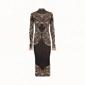 芬迪/Fendi 连衣裙_黑色布料连衣裙 FZD782 A8U RF0GME