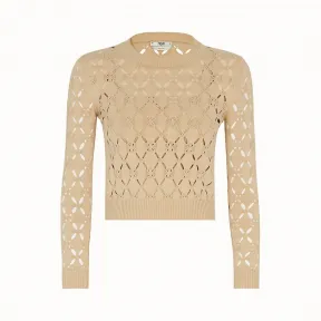 芬迪/Fendi 套头衫_米色布料毛衣 FZY747 A61 HF14PR