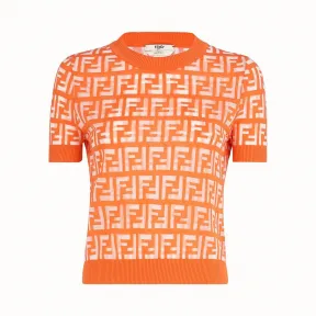 芬迪/Fendi 套头衫_橙色棉质毛衣 FZY793 A7U 3F16EK