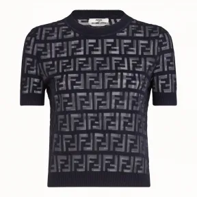 芬迪/Fendi 套头衫_蓝色棉质毛衣 FZY793 A7U 3F175P