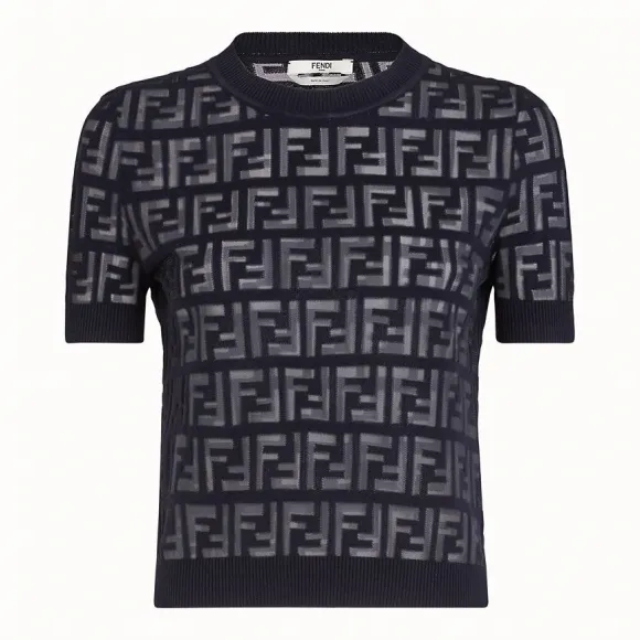 芬迪/Fendi 套头衫_蓝色棉质毛衣 FZY793 A7U 3F175P