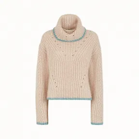 芬迪/Fendi 毛衣_米色羊绒毛衣 FZY830 A8K NF16WW