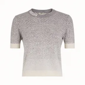 芬迪/Fendi 毛衣_灰色羊毛毛衣 FZY844 A8U QF183S