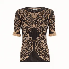 芬迪/Fendi 毛衣_黑色布料毛衣 FZY847 A8U RF0GME