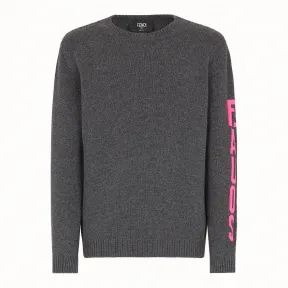 芬迪/Fendi 套头衫_灰色羊绒毛衣 FZZ469 A8B EF17QB