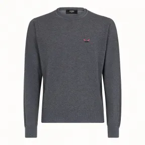 芬迪/Fendi 套头衫_灰色羊毛毛衣 FZZ470 A8B 2F0N5M