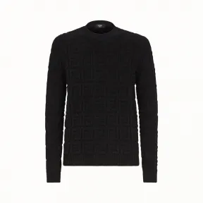 芬迪/Fendi 套头衫_黑色布料毛衣 FZZ478 A8B HF0QA1