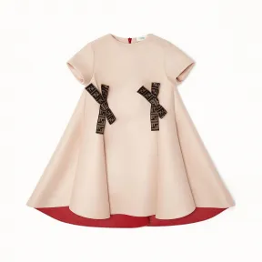 芬迪/Fendi 连衣裙_粉红色和红色针织图案连衣裙 JFB258 A19 CF0JE6