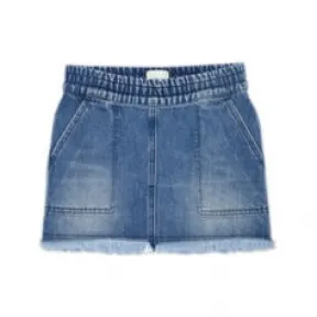 芬迪/Fendi 儿童牛仔迷你短裙 蓝色 JFE108AMHXF0QG0