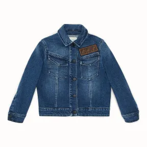 芬迪/Fendi 夹克_深蓝色牛仔夹克 JMA136 A6I VF15A4