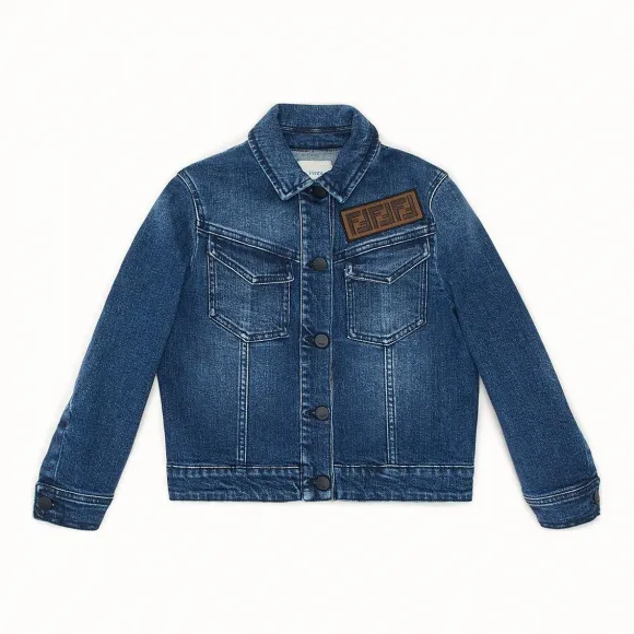 芬迪/Fendi 夹克_深蓝色牛仔夹克 JMA136 A6I VF15A4