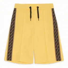 芬迪/Fendi 百慕大短裤_黄色高科技布料百慕大短裤 JMF172 A69 DF0VNL