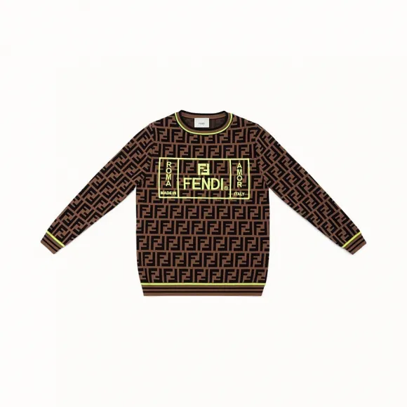 芬迪/Fendi 毛衣_ Roma Amor粘胶纤维毛衣 JMG054 A8L 6F0L78