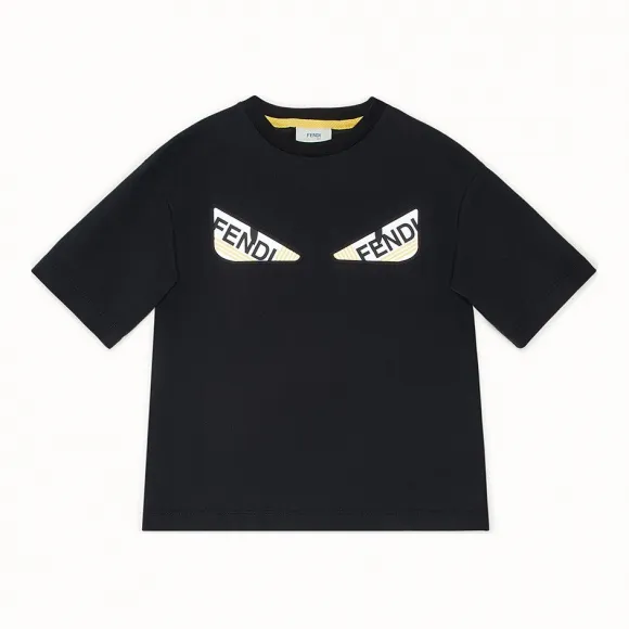 芬迪/Fendi T恤_黑色针织T恤 JMI247 7AJ F0QA1