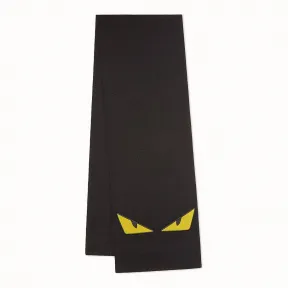芬迪/Fendi 围巾_黑色羊毛围巾 JMQ040 A4V IF0QA1