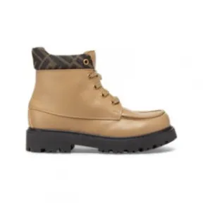 芬迪/Fendi 儿童及踝靴 - 米色皮革儿童及踝靴，饰有Logo FF细节 JMR414AHGYF1HGV