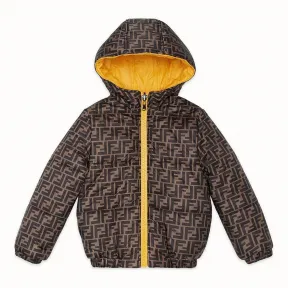 芬迪/Fendi 中性夹克_黄色尼龙羽绒夹克 JUA056 A6S HF0EER