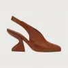 菲拉格慕/Salvatore Ferragamo 雕塑感鞋跟露跟鞋 01B386-743746-743746