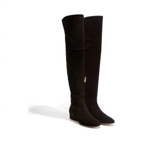 菲拉格慕/Salvatore Ferragamo 波浪形鞋跟过膝靴 01M544_671226