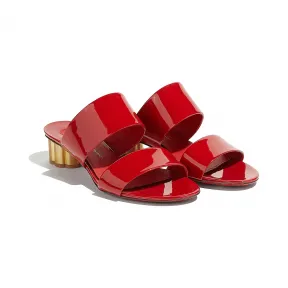 菲拉格慕/Salvatore Ferragamo 双饰带花卉造型鞋跟凉鞋 01M660_677004