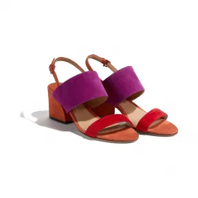 菲拉格慕/Salvatore Ferragamo 波浪形鞋跟撞色凉鞋 01M748_671029