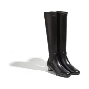 菲拉格慕/Salvatore Ferragamo 花朵造型鞋跟靴子 01M798_672937