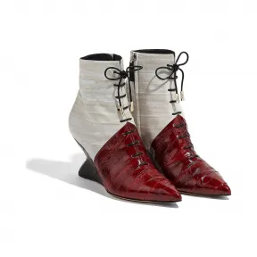 菲拉格慕/Salvatore Ferragamo F形楔跟短靴 01P533_706750