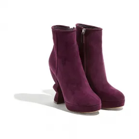 菲拉格慕/Salvatore Ferragamo 雕塑感鞋跟短靴 01P916_716099