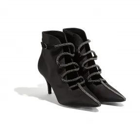 菲拉格慕/Salvatore Ferragamo Gancini蛇形短靴 01Q455_720123