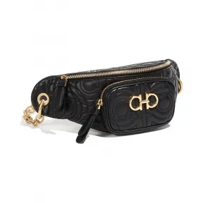 菲拉格慕/Salvatore Ferragamo Gancini绗缝腰包 21H337_700417