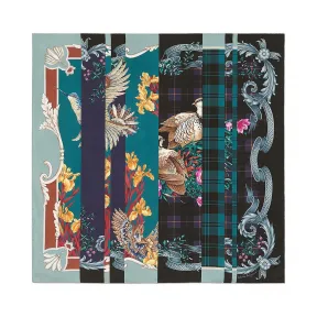 菲拉格慕/Salvatore Ferragamo 桑蚕丝拼接围巾 317965_721125